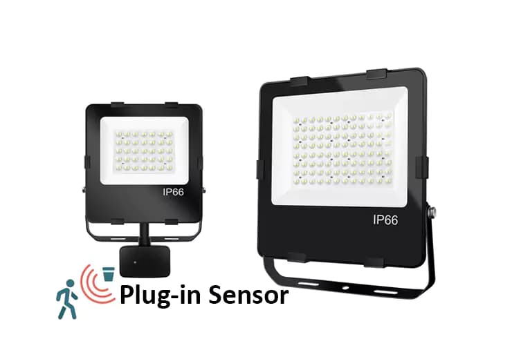 Flood Light Scout, 150LM/W, Plug-in Sensor Option - VLF1